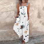 Comfortable printed overalls for women, relaxed fit