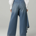 Amelia wrap denim pants for women