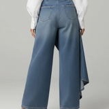Amelia wrap denim pants for women