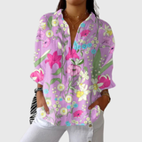 Kaia - Lightweight Colourful Shirt with Print