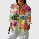 Bella - Lightweight Colourful Shirt with Print