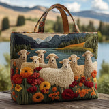 Handmade Bag - Sheep by the Lake