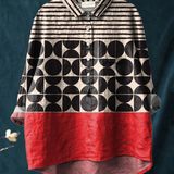 Ivy - Casual Women's Blouse with Geometric Pattern