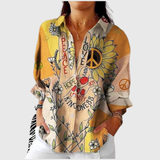 Nell - Lightweight Colourful Shirt with Print