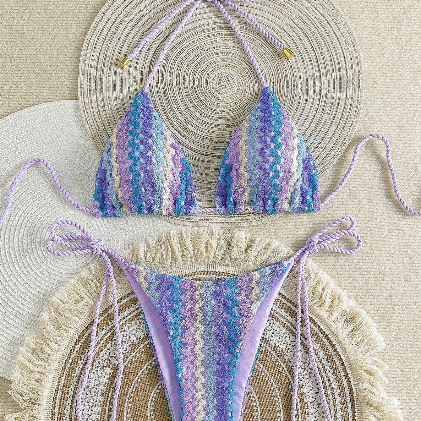 Grace - Crochet Look Triangle Bikini