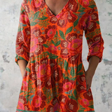 Lucy - Long Blouse with V-Neck