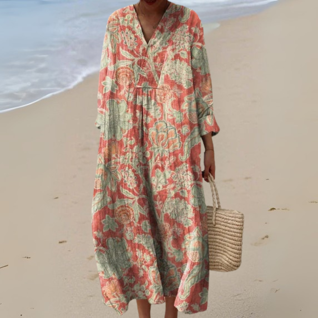 Joan - Retro Floral Dress