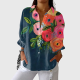 Annabelle - Lightweight Colourful Shirt with Print
