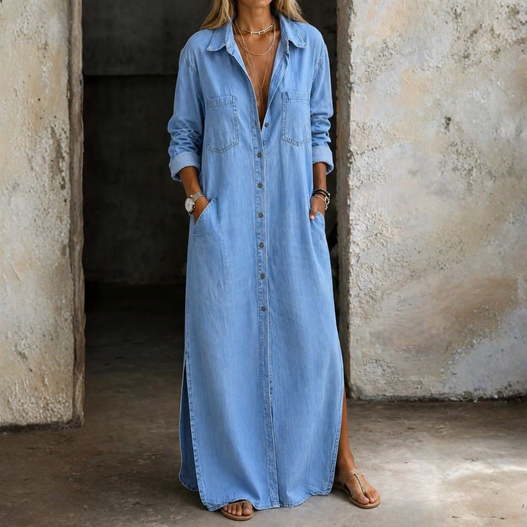 Delana button-down dress, tailored fit for everyday wear