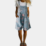 Joanne - Floral Denim Jumpsuit