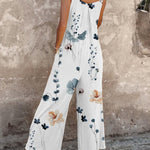 Comfortable printed overalls for women, relaxed fit