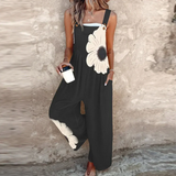 Comfortable printed overalls for women, relaxed fit