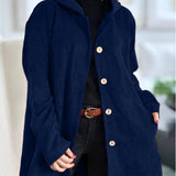 Cordia - Corduroy Hooded Cardigan
