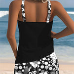 Susan swimsuit tank top with printed boxer set