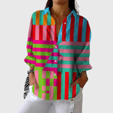 Paige - Lightweight Colourful Shirt with Print
