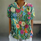Diana - Watercolour Floral Blouse
