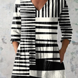 Bridget - Long Blouse with V-Neck