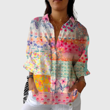 Josie - Lightweight Colourful Shirt with Print