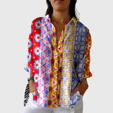 Winnie - Lightweight Colourful Shirt with Print
