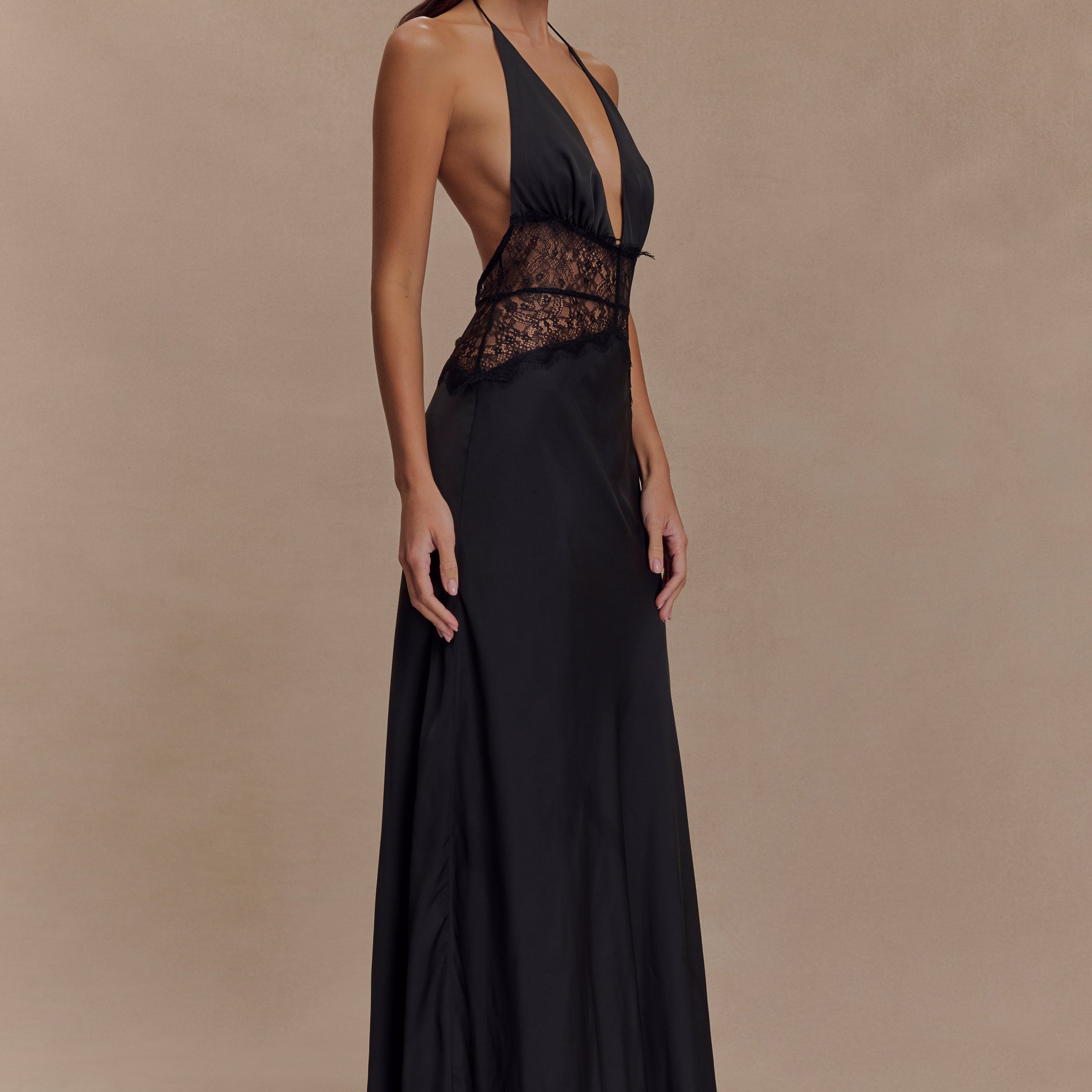 Velina - Lace and Satin Dress