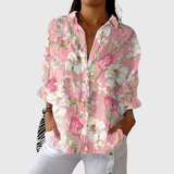 Elle - Lightweight Colourful Shirt with Print