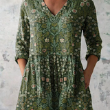 Sophie - Long Blouse with V-Neck