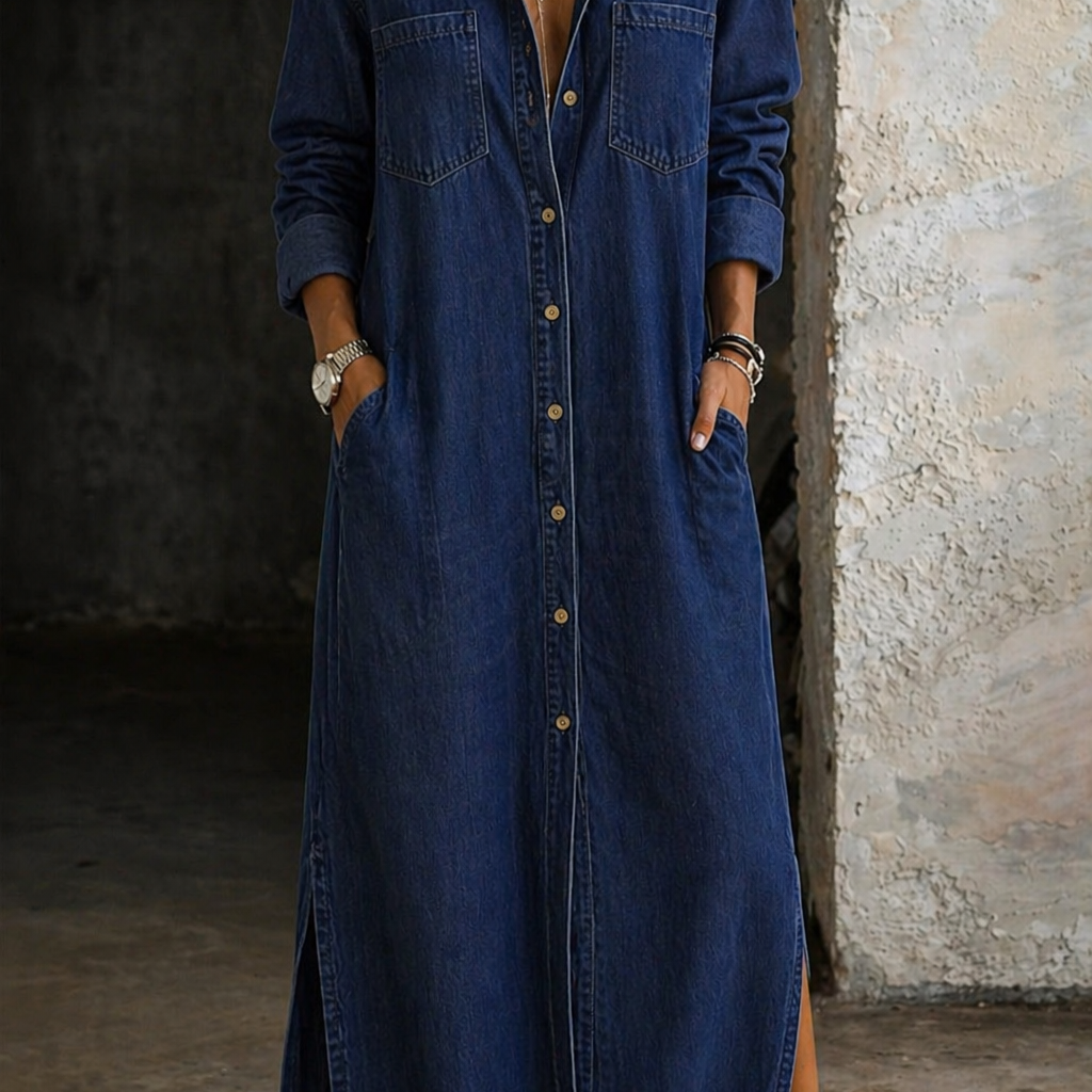 Delana button-down dress, tailored fit for everyday wear