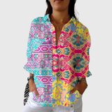 Sasha - Lightweight Colourful Shirt with Print