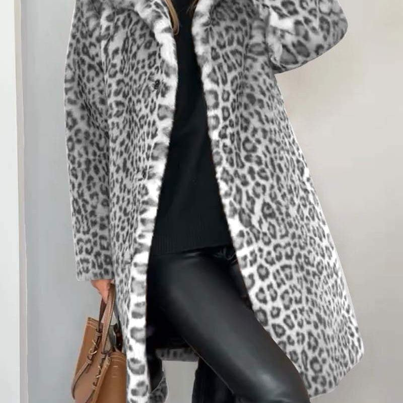 Leia - Leopard Long Jacket