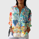 Jade - Lightweight Colourful Shirt with Print