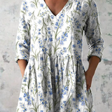 Charlotte - Long Blouse with V-Neck