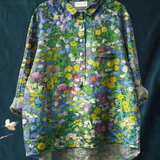Ella - Casual Women's Blouse in Floral Vintage Style