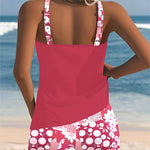 Susan swimsuit tank top with printed boxer set