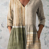 Daisy - Long Blouse with V-Neck