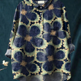 Frankie - Casual Women's Blouse in Floral Vintage Style