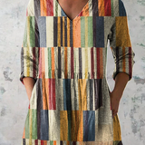 Violet - Long Blouse with V-Neck