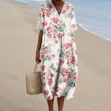 Maisie - Vintage Floral Linen Dress