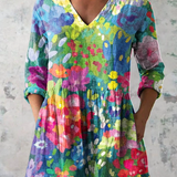 Beatrice - Long Blouse with V-Neck