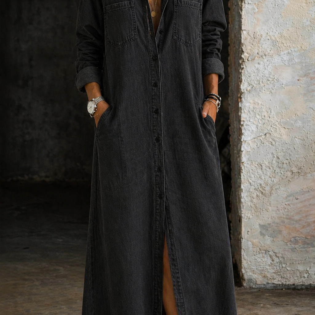 Delana button-down dress, tailored fit for everyday wear