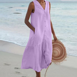 Celeste - Dress with V-Neck