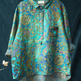 Delilah - Casual Women's Blouse in Retro Style