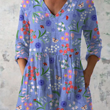 Eleanor - Long Blouse with V-Neck