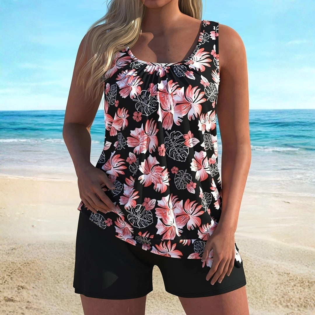 Samantha floral print tankini set for women