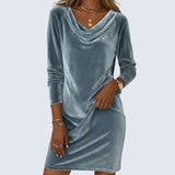 Serena - Loose Fitting Velvet Dress