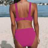 Matilda - High-Waisted Solid Swimsuit