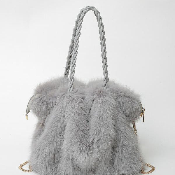 Bethany - Women Plush Velvet Shoulder Tote