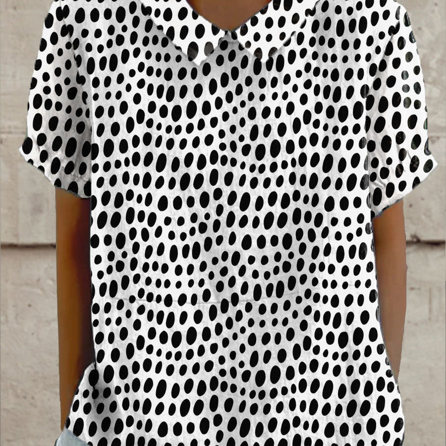 Lillian - Polka Dot Print Blouse