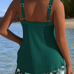 Seraphina striped tankini with two-piece swimsuit bottom