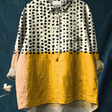 Amelia - Casual Women's Blouse with Polka Dot Print