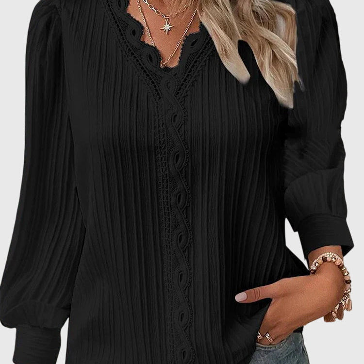 Andrea - Elegant Pullover Blouse